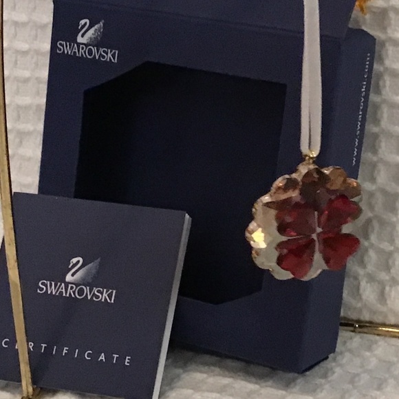 Swarovski Other - NWT Swarovski  Sparking cookie & heart accents with gold hook ornament - Retired